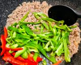 豚ひき肉とピーマン炒め作り方4写真