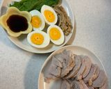 せいろで時短＆整う！豚ヒレ肉と卵、きのこ蒸し作り方4写真