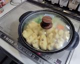 白菜と大根のチーズ入り餅巾着鍋作り方5写真