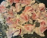 お手軽材料♪豚こま小松菜中華丼風！作り方3写真