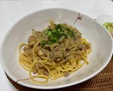新玉ねぎと豚挽肉の味噌香るパスタ作り方4写真