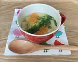 市販ワンタンスープに野菜をプラスして作り方3写真