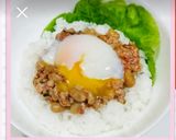 ☆納豆ニラ豚挽肉のそぼろ丼☆ヘルシー♬作り方5写真