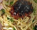 駅前喫茶店風ハンバーグスパゲッティ作り方1写真