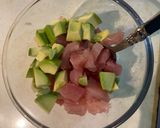 まぐろアボカドのおつまみ作り方1写真