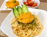 冷製♪和風ウニの豆腐クリーミーパスタ作り方5写真