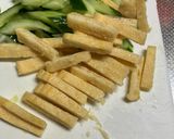 きゅうりと油揚げの味噌汁作り方2写真