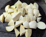旨味最高♡ホワイトナスのいしるバター炒め作り方1写真