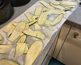 ナスチップスのシェーブルチーズのせ作り方1写真