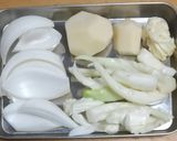 新玉葱とエコ野菜スープ作り方1写真