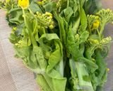 菜の花(白菜)のクリームパスタ作り方1写真