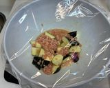 レンジで簡単なすにんにくポン酢トロトロそぼろあん作り方4写真