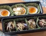 半熟塩たまごの長芋のみそマヨ和えのせ♪作り方4写真