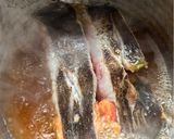 子持ちカレイと焼きねぎの煮付け作り方4写真