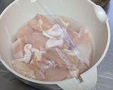 ブライン液で鶏肉を柔らかく☆親子丼作り方4写真