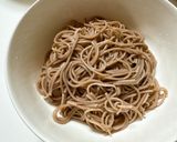 簡単!豚ばら肉ときのこのつけ蕎麦作り方8写真