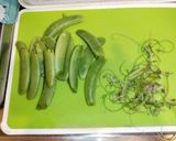 海老スナップエンドウレモンクリームパスタ作り方3写真