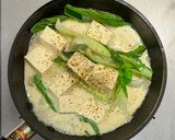 ベーコンと木綿豆腐とチンゲン菜の豆乳煮作り方6写真