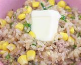 焼肉のたれでひき肉とコーンの炊き込みご飯作り方16写真