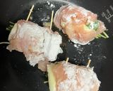 ササミのチーズと三つ葉ロール☘️作り方5写真
