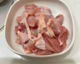 フライパンでおやぁ〜〜こどん(親子丼)作り方1写真