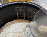 🌰ベタっとしない炊飯器栗おこわ作り方4写真