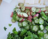 納豆と夏野菜のネバネバサラダ作り方2写真