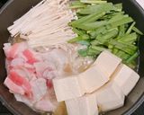 具だくさん、ごま坦々豆乳鍋作り方6写真