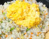 今日のまかないタクワン・ササミ・ネギ炒飯作り方5写真