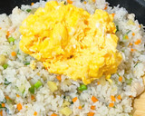 今日のまかないタクワン・ササミ・ネギ炒飯作り方5写真