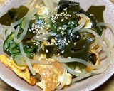 新わかめで玉子入り葛切り中華サラダ作り方5写真