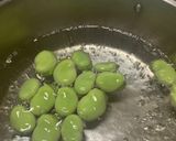 そら豆と小松菜の青海苔和え作り方1写真