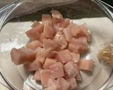 鶏肉とニラ丼作り方1写真