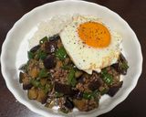 茄子そぼろご飯♡簡単で夏休みに最高〜😋作り方4写真