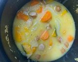 炊飯器でかぼちゃと野菜の味噌ミルクスープ作り方4写真