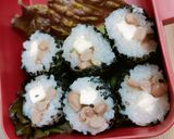 海苔で巻かないもち米納豆巻き♫作り方4写真