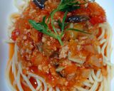 野菜と鶏肉のミートスープパスタ作り方4写真