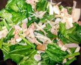 きのことほうれん草の和風パスタ作り方5写真