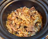 【土鍋で簡単】牛肉と玉ねぎの塩昆布煮込み作り方3写真
