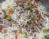 【保育園給食】冷しゃぶうどん作り方5写真
