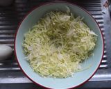 千切りキャベツと食べるチキンボールパスタ作り方13写真