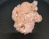 給食の「高菜そぼろ」♡ごはんにかけて丼作り方2写真