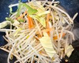 さば味噌缶と納豆の和風パスタ作り方2写真
