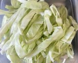 パンチェッタとキャベツのトマトパスタ作り方2写真