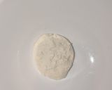 白玉豆腐団子…抹茶＆きな粉ソース…ラテ作り方2写真