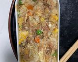 レンジ簡単中華風梅ウスター照味炒飯弁当作り方13写真