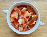 野菜たくさんのトマトスープ作り方10写真