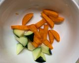ゴロゴロ野菜魚肉ソーセージナポリタン炒煮作り方5写真