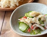 はなびらたけときゅうりの酢の物作り方5写真