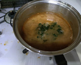 赤エビの頭で出汁を取った味噌汁作り方14写真